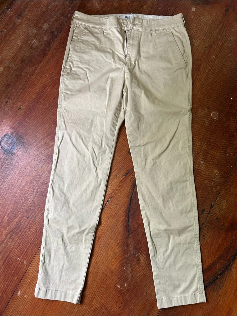 Men's Slim Khaki Hollister Pants - 28/30